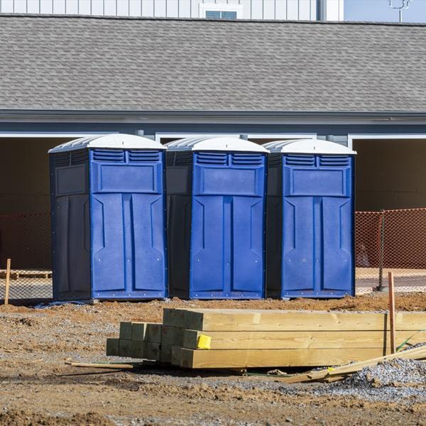 Heavy-duty construction site porta potty in Gilroy, California