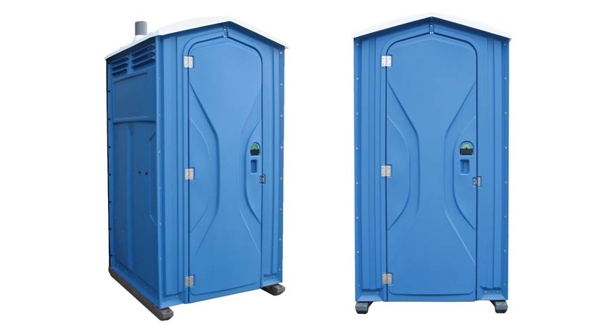 Long-term porta potty units on site in Gilroy, California